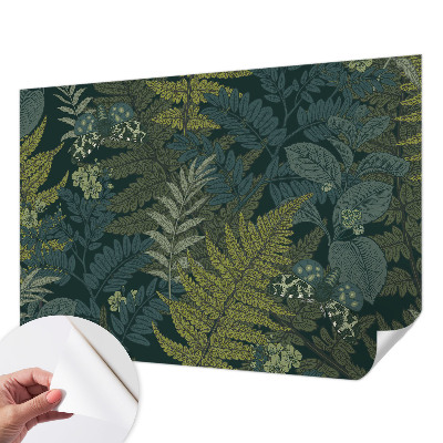 Mural de pared con estampado hermoso Elegancia verde