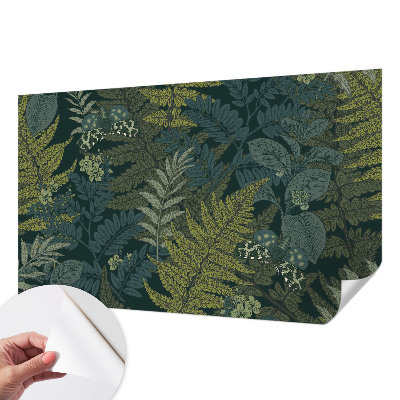 Mural de pared con estampado hermoso Elegancia verde
