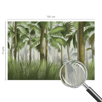 Fotomural decorativo para cabecero de cama Bosque tropical