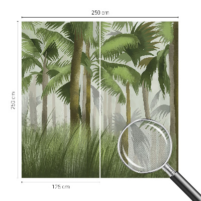 Fotomural decorativo para cabecero de cama Bosque tropical