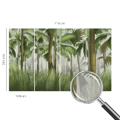 Fotomural decorativo para cabecero de cama Bosque tropical
