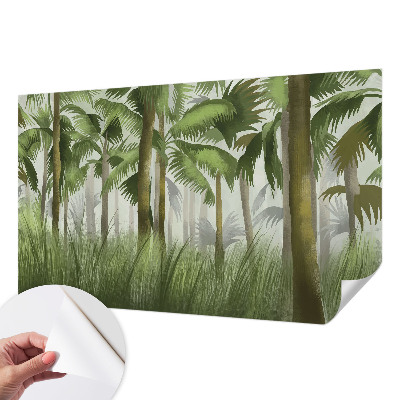 Fotomural decorativo para cabecero de cama Bosque tropical