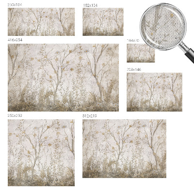 Fotomural decorativo para cabecero de cama Un rincón del bosque