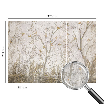 Fotomural decorativo para cabecero de cama Un rincón del bosque