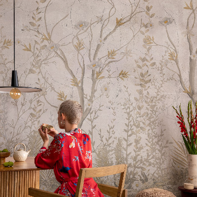 Fotomural decorativo para cabecero de cama Un rincón del bosque