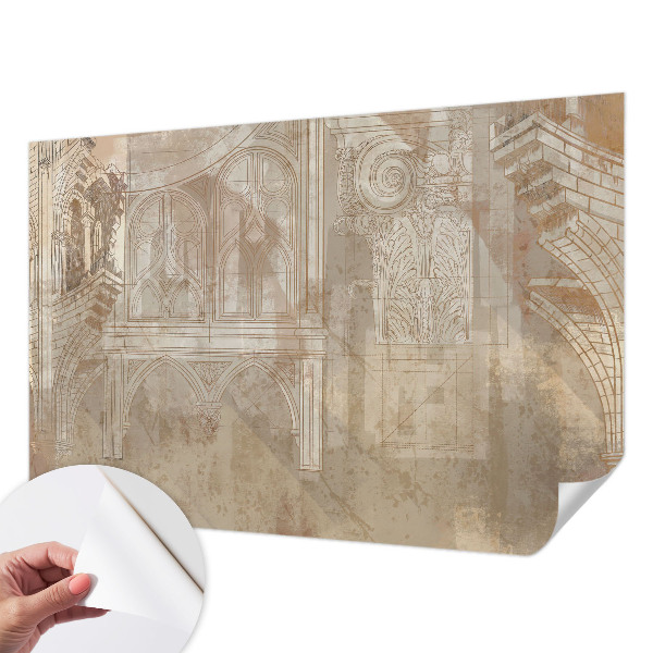 Mural de pared con estampado hermoso Adornos históricos