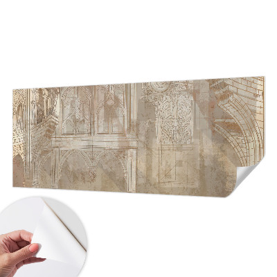 Mural de pared con estampado hermoso Adornos históricos