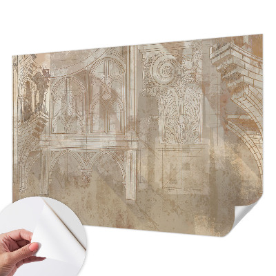 Mural de pared con estampado hermoso Adornos históricos