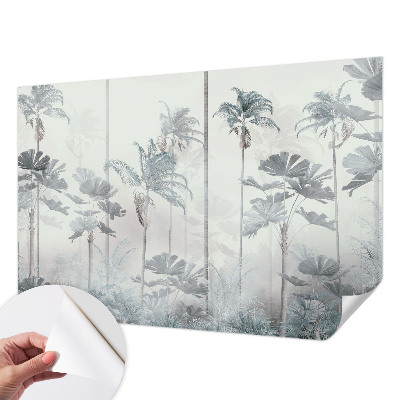 Fotomural decorativo para cabecero de cama con un paisaje tropical