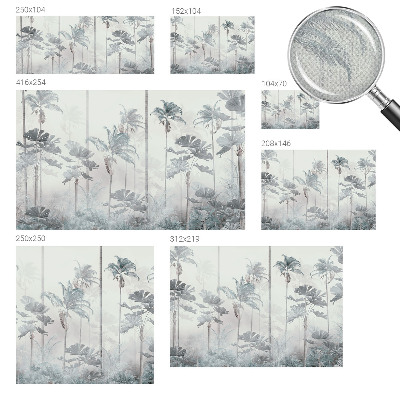 Fotomural decorativo para cabecero de cama Paisaje tropical