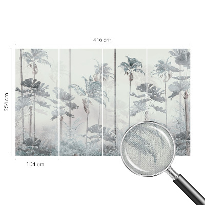 Fotomural decorativo para cabecero de cama Paisaje tropical