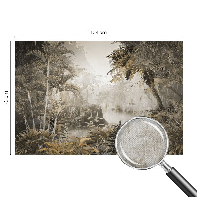 Fotomural decorativo para cabecero de cama Bosque tropical