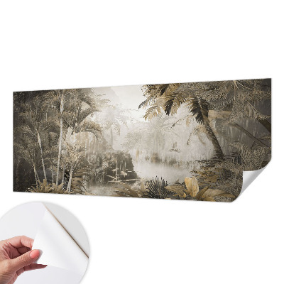 Fotomural decorativo para cabecero de cama Bosque tropical