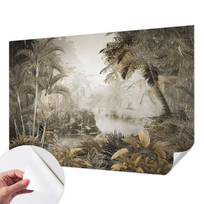 Fotomural decorativo para cabecero de cama Bosque tropical