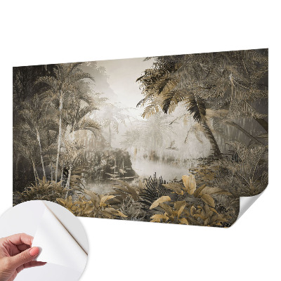 Fotomural decorativo para cabecero de cama Bosque tropical