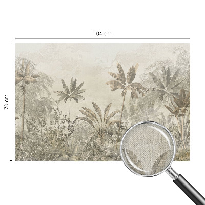 Papel mural texturado decorativo Selva tropical