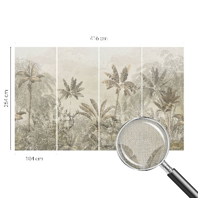 Papel mural texturado decorativo Selva tropical