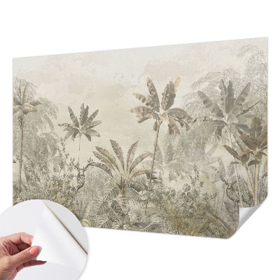Papel mural texturado decorativo Selva tropical