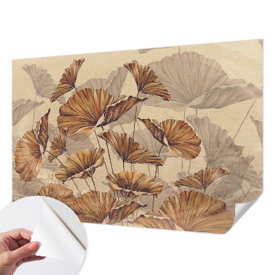 Papel mural con patrón decorativo con diseño 'Elegancia otoñal'