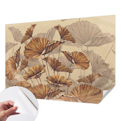 Papel mural con patrón decorativo con diseño 'Elegancia otoñal'