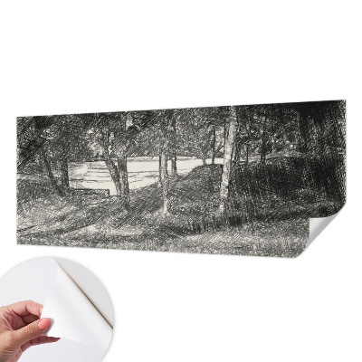 Papel mural texturado decorativo Un paisaje tranquilo