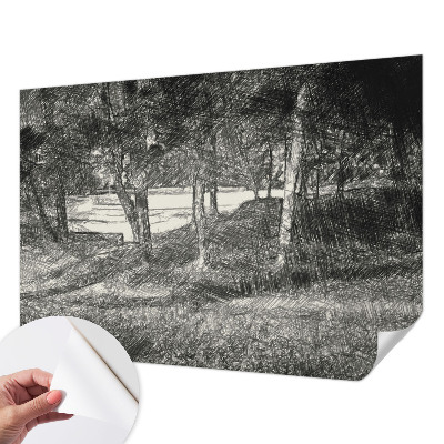 Papel mural texturado decorativo Un paisaje tranquilo