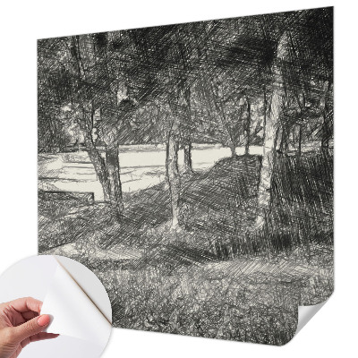 Papel mural texturado decorativo Un paisaje tranquilo
