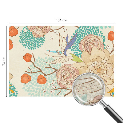 Mural de pared con estampado hermoso Fantasía floral
