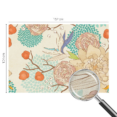 Mural de pared con estampado hermoso Fantasía floral