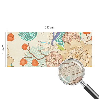 Mural de pared con estampado hermoso Fantasía floral