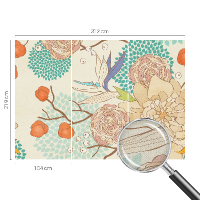 Mural de pared con estampado hermoso Fantasía floral