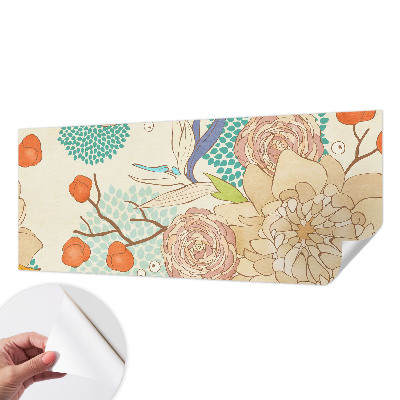 Mural de pared con estampado hermoso Fantasía floral