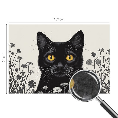 Mural de pared con estampado hermoso Flores de gato