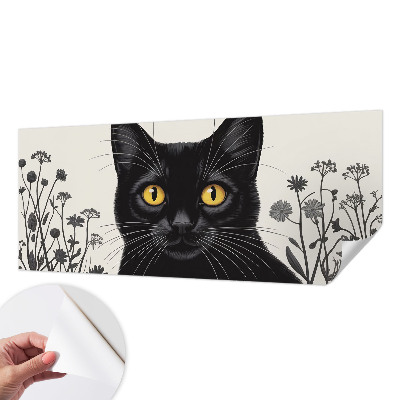 Mural de pared con estampado hermoso Flores de gato
