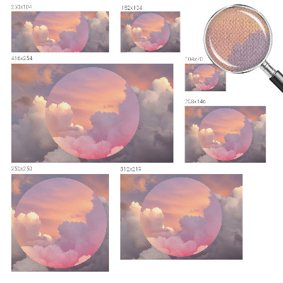Fotomural decorativo para cabecero de cama Nubes etéreas