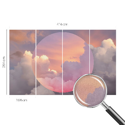 Fotomural decorativo para cabecero de cama Nubes etéreas
