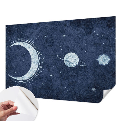 Mural de pared con estampado hermoso motivo de estrella