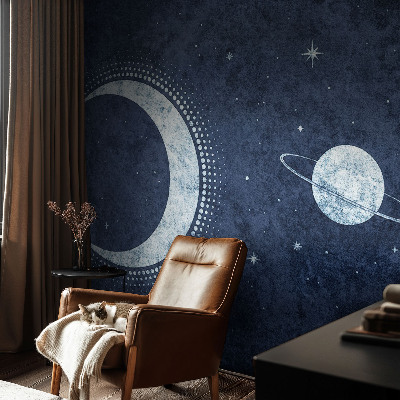 Mural de pared con estampado hermoso motivo de estrella