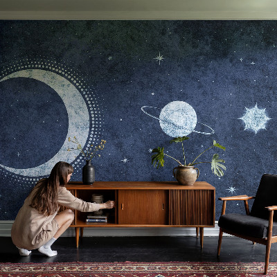 Mural de pared con estampado hermoso motivo de estrella