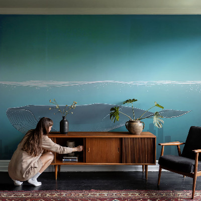 Papel mural texturado decorativo Armonía del agua