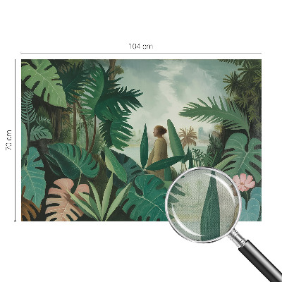 Fotomural decorativo para cabecero de cama Selva exótica