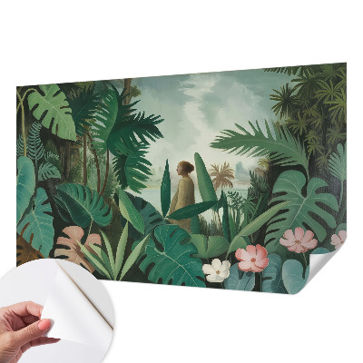 Fotomural decorativo para cabecero de cama Selva exótica