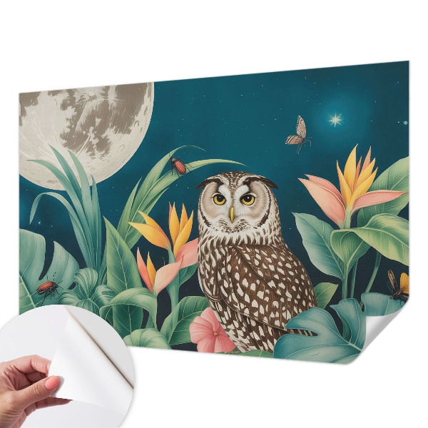 Mural de pared con estampado hermoso Safari lunar