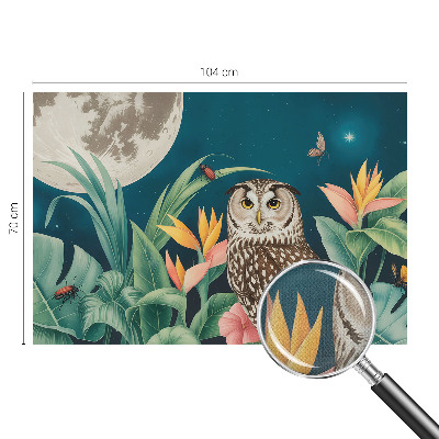 Mural de pared con estampado hermoso Safari lunar