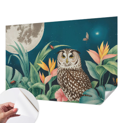 Mural de pared con estampado hermoso Safari lunar
