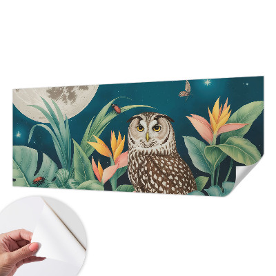 Mural de pared con estampado hermoso Safari lunar