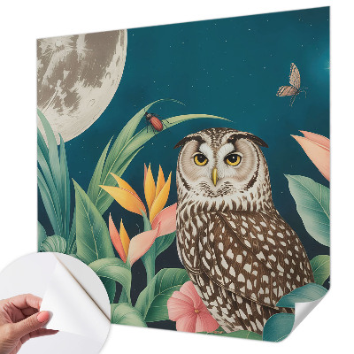 Mural de pared con estampado hermoso Safari lunar