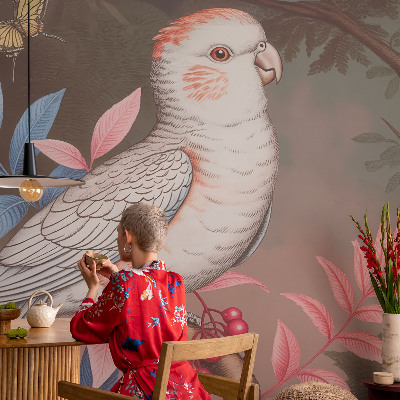 Papel mural texturado decorativo Naturaleza tropical