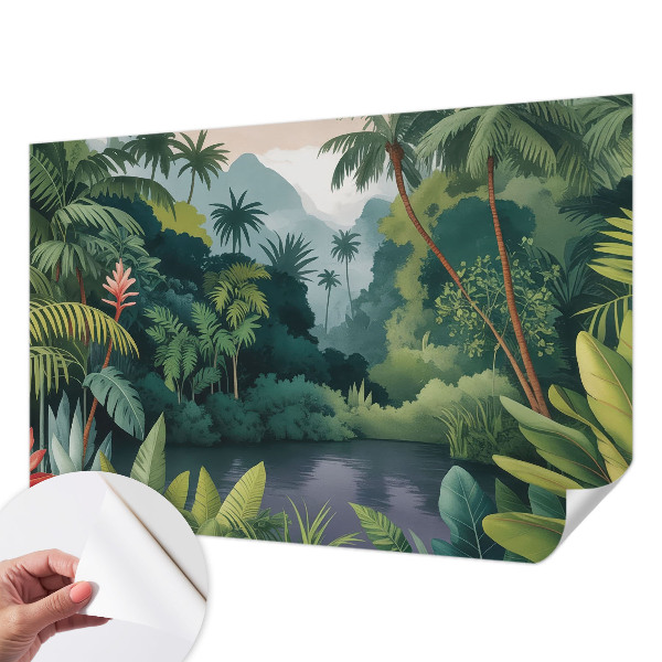 Fotomural decorativo para cabecero de cama con paisajes exóticos