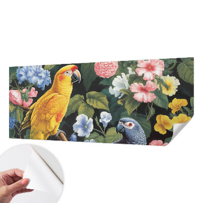 Mural de pared con estampado hermoso Aves exóticas